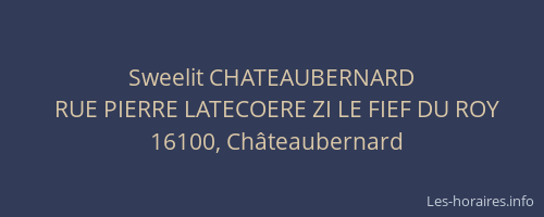 Sweelit CHATEAUBERNARD