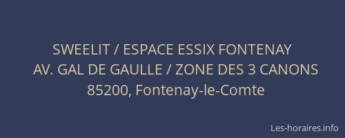 SWEELIT / ESPACE ESSIX FONTENAY