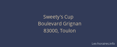Sweety's Cup