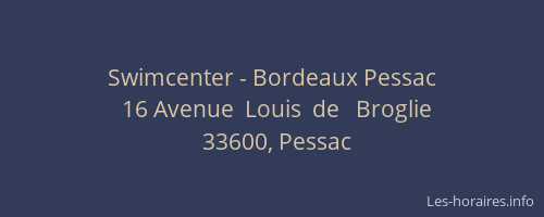 Swimcenter - Bordeaux Pessac