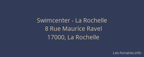 Swimcenter - La Rochelle