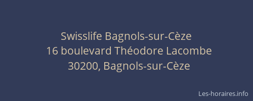 Swisslife Bagnols-sur-Cèze