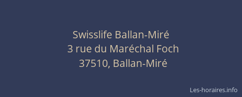 Swisslife Ballan-Mir&eacute;