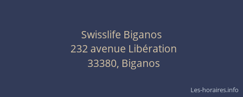 Swisslife Biganos