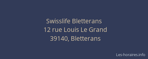 Swisslife Bletterans