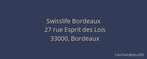 Swisslife Bordeaux