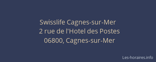 Swisslife Cagnes-sur-Mer