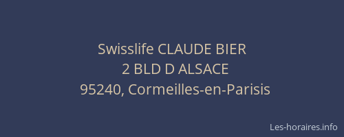 Swisslife CLAUDE BIER