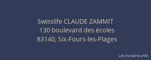Swisslife CLAUDE ZAMMIT