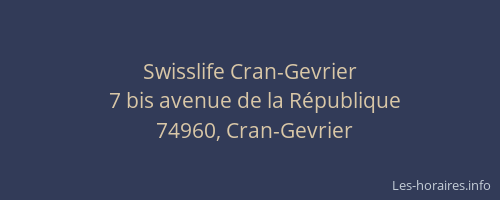 Swisslife Cran-Gevrier