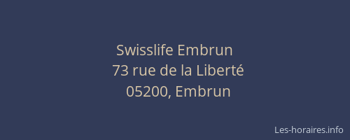 Swisslife Embrun