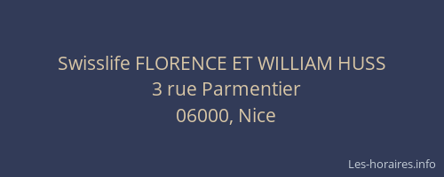Swisslife FLORENCE ET WILLIAM HUSS
