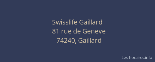 Swisslife Gaillard