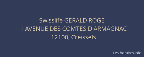 Swisslife GERALD ROGE