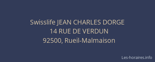 Swisslife JEAN CHARLES DORGE