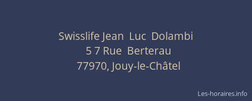 Swisslife Jean  Luc  Dolambi