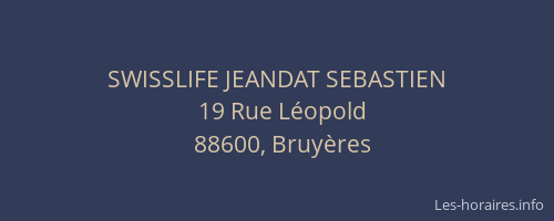SWISSLIFE JEANDAT SEBASTIEN