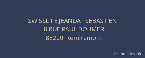 SWISSLIFE JEANDAT SEBASTIEN