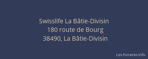 Swisslife La B&acirc;tie-Divisin