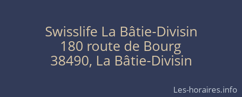 Swisslife La Bâtie-Divisin