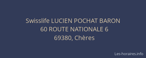 Swisslife LUCIEN POCHAT BARON