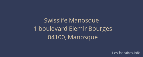 Swisslife Manosque