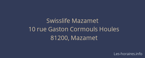 Swisslife Mazamet