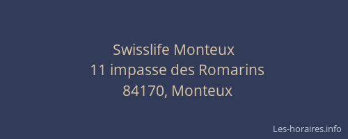 Swisslife Monteux
