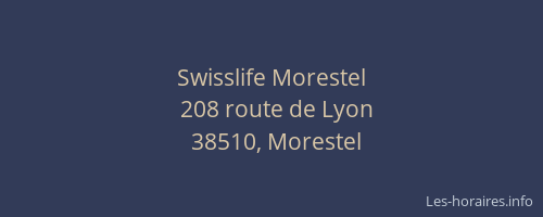 Swisslife Morestel