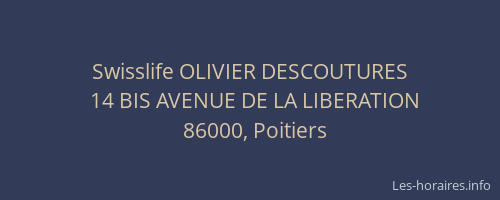 Swisslife OLIVIER DESCOUTURES