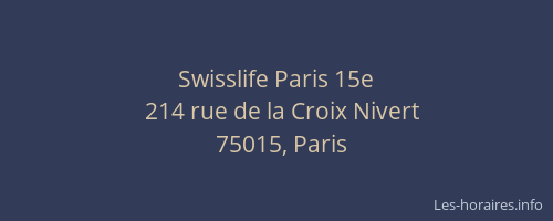 Swisslife Paris 15e