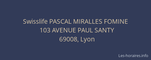 Swisslife PASCAL MIRALLES FOMINE