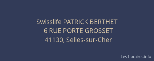 Swisslife PATRICK BERTHET