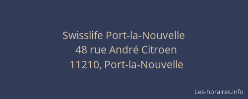 Swisslife Port-la-Nouvelle