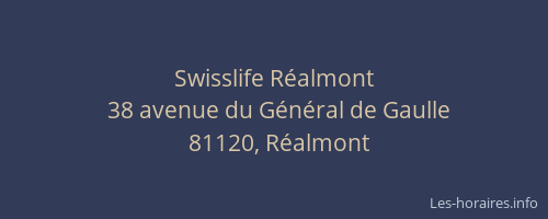 Swisslife R&eacute;almont
