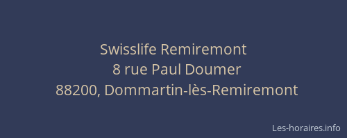 Swisslife Remiremont