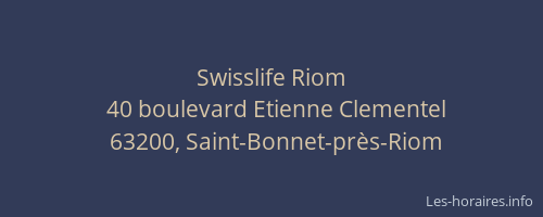 Swisslife Riom
