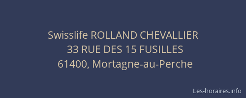 Swisslife ROLLAND CHEVALLIER