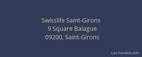 Swisslife Saint-Girons