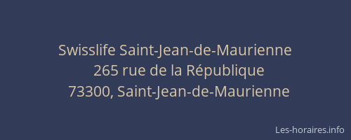 Swisslife Saint-Jean-de-Maurienne