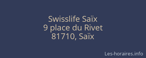 Swisslife Saïx