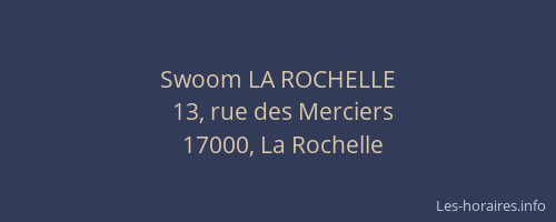 Swoom LA ROCHELLE