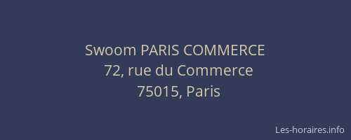 Swoom PARIS COMMERCE