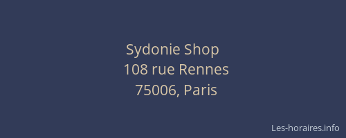 Sydonie Shop