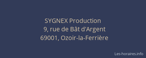 SYGNEX Production