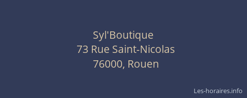 Syl'Boutique