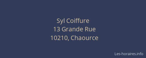Syl Coiffure