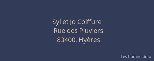 Syl et Jo Coiffure
