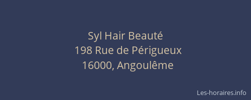 Syl Hair Beauté