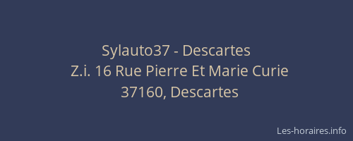 Sylauto37 - Descartes